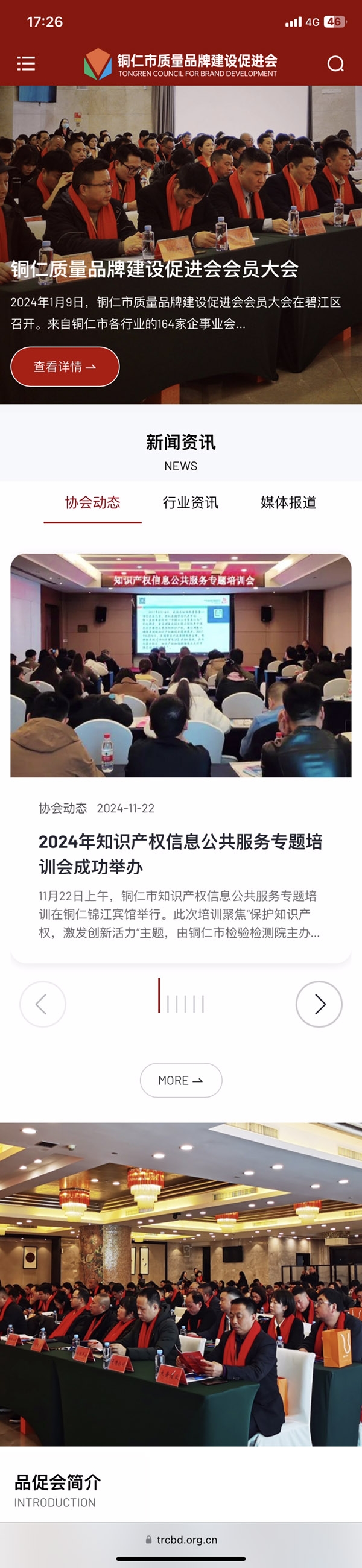 铜仁品牌促进会,协会官网设计,贵州协会官网,协会官网建设