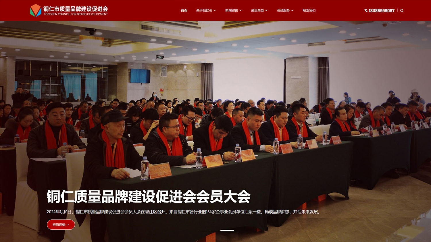 铜仁品牌促进会,协会官网设计,贵州协会官网,协会官网建设